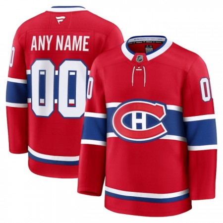 Mænd NHL Montreal Canadiens Trøje Tilpasset 2024-25 Fanatics Premium Rød Hjemme